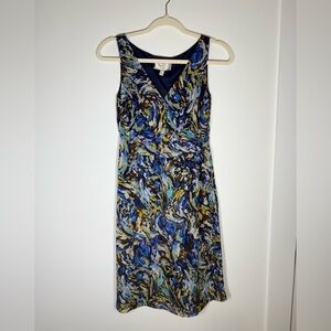 Anthropologie Moulinette Soeurs Oak Apple Silk Dress Size 2